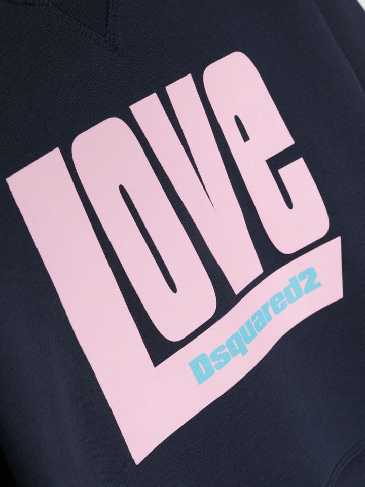 Felpa nera/rosa bambina