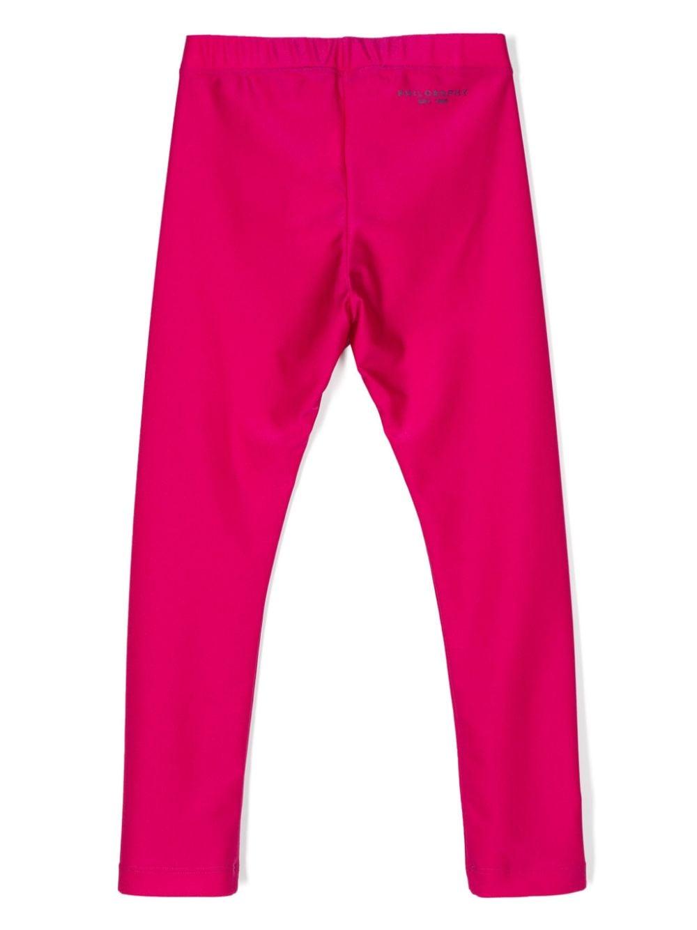 Leggins fucsia bambina