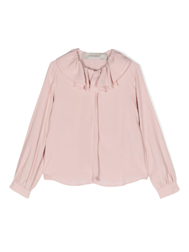 Camicia rosa pastello bambina