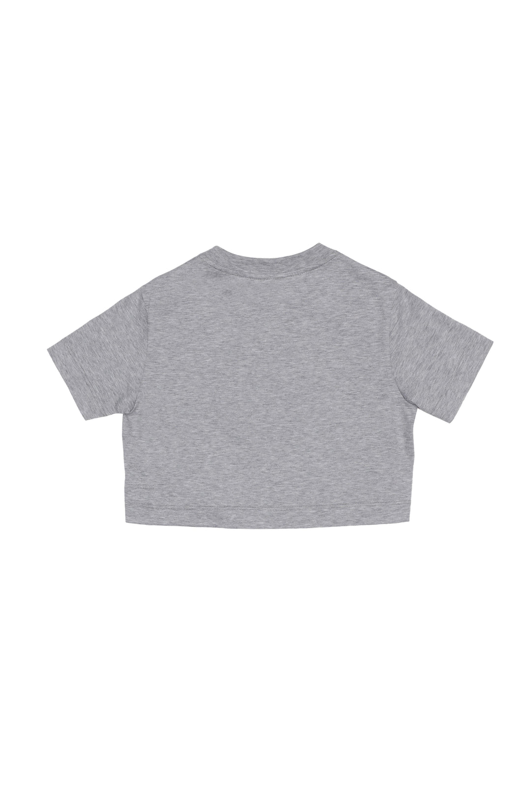 Maglietta grigia bambina,logo giallo