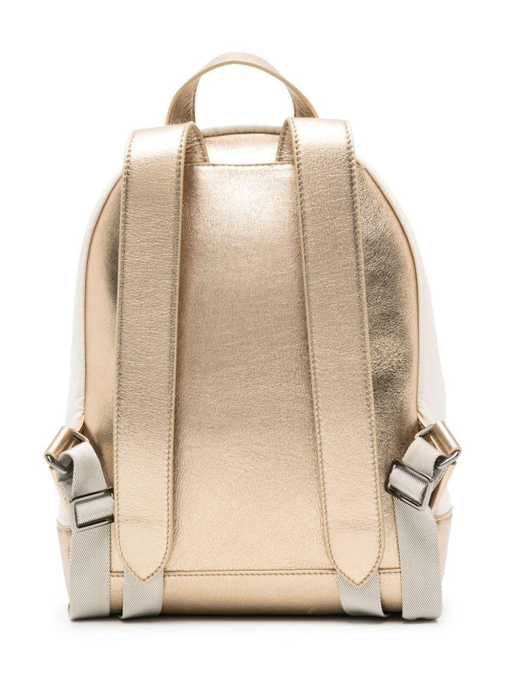 Zaino beige/oro bambina