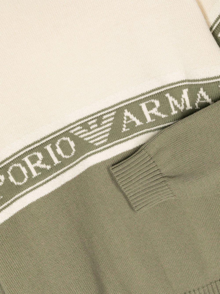 Pullover verde bambino