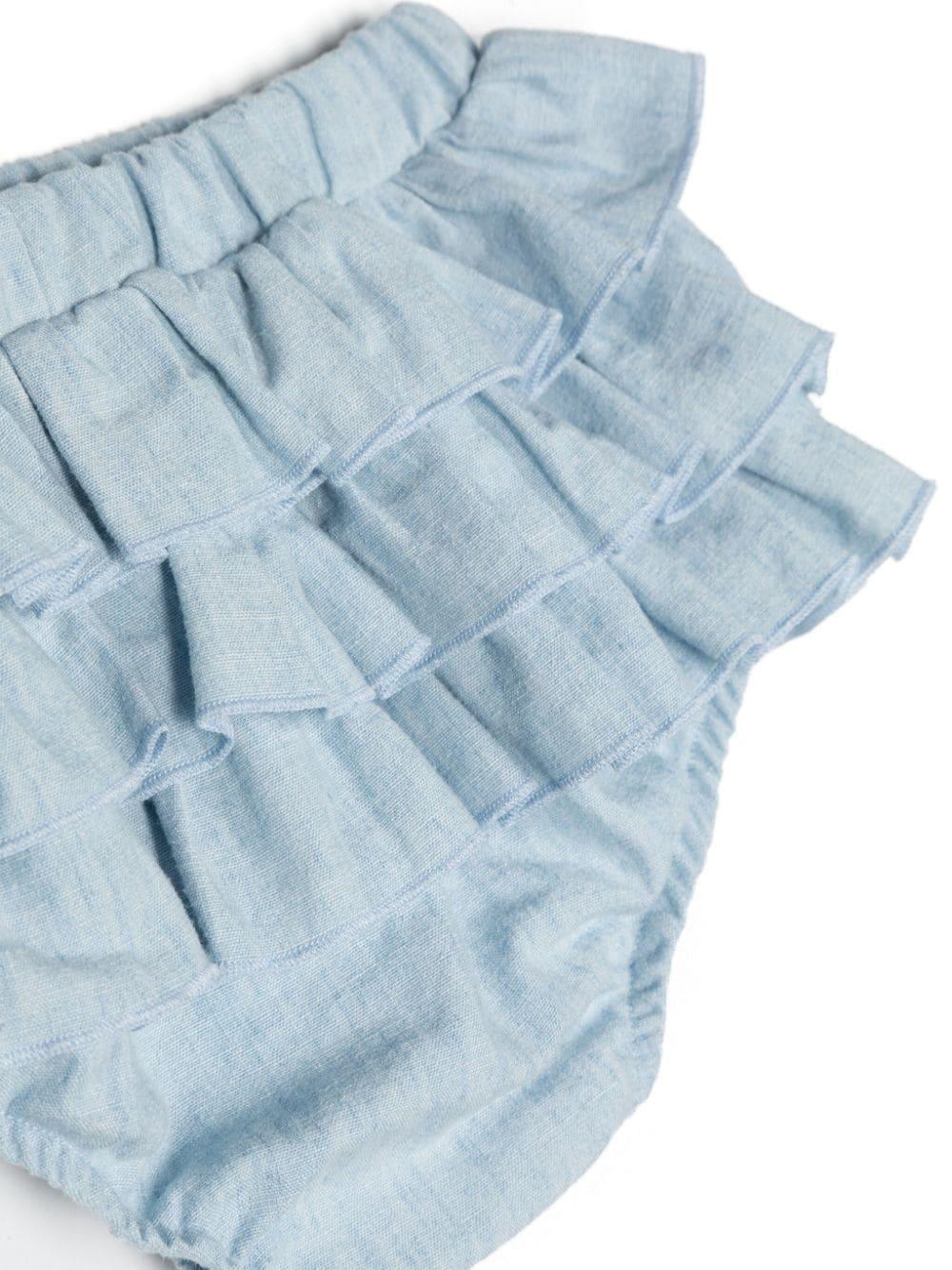 Tutina bianco/blu neonata