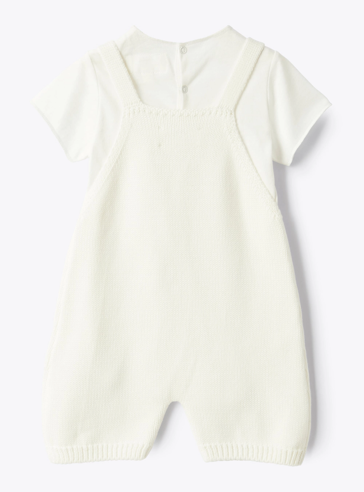 completo bianco neonato E25CP076EM109 010 TEDDY&MINOU 