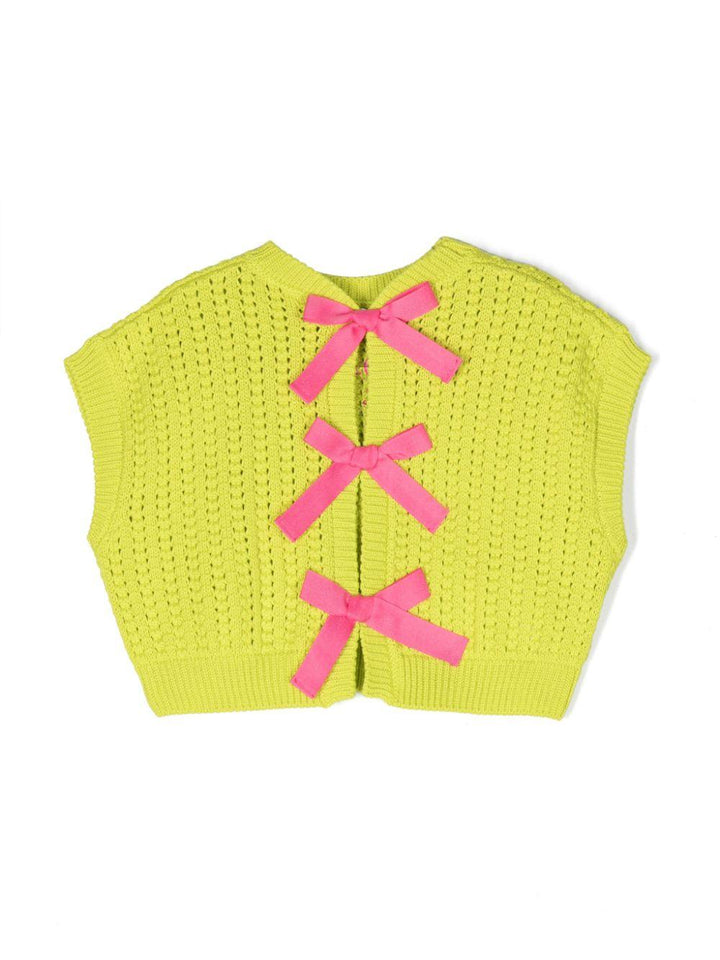 Gilet verde bambina