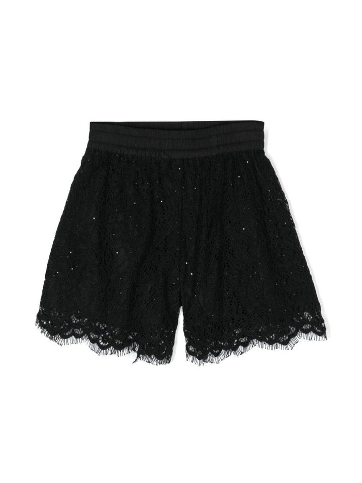 Shorts neri bambina