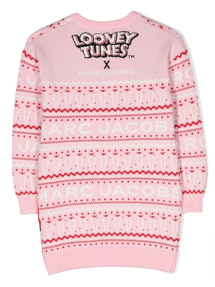 Abito rosa e multicolor bambina W12454 44G Marc Jacobs Kids 