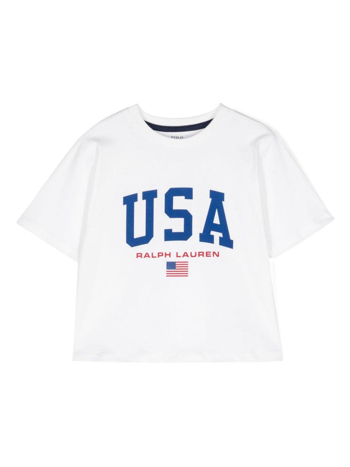 T-shirt bianca bambina