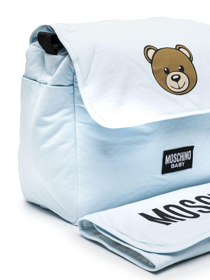 Borsa celeste neonato MWX03DLCA19 40304 MOSCHINO KIDS 