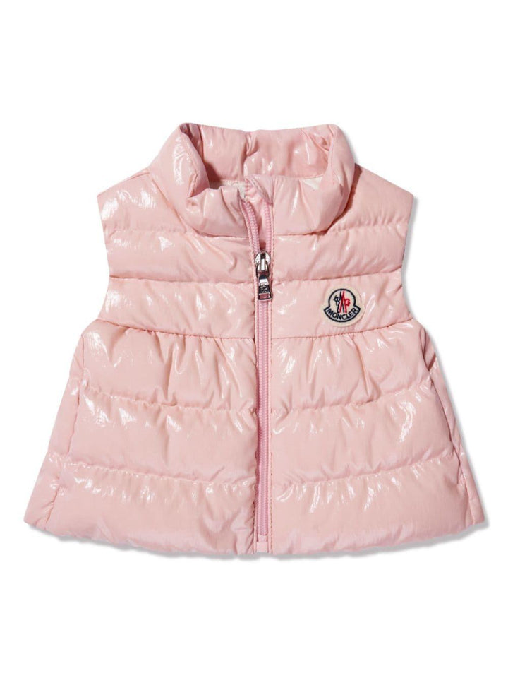 Gillet bambina rosa