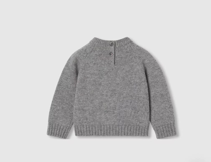 maglione grigio neonato 832653XKEXV 1104 GUCCI KIDS 