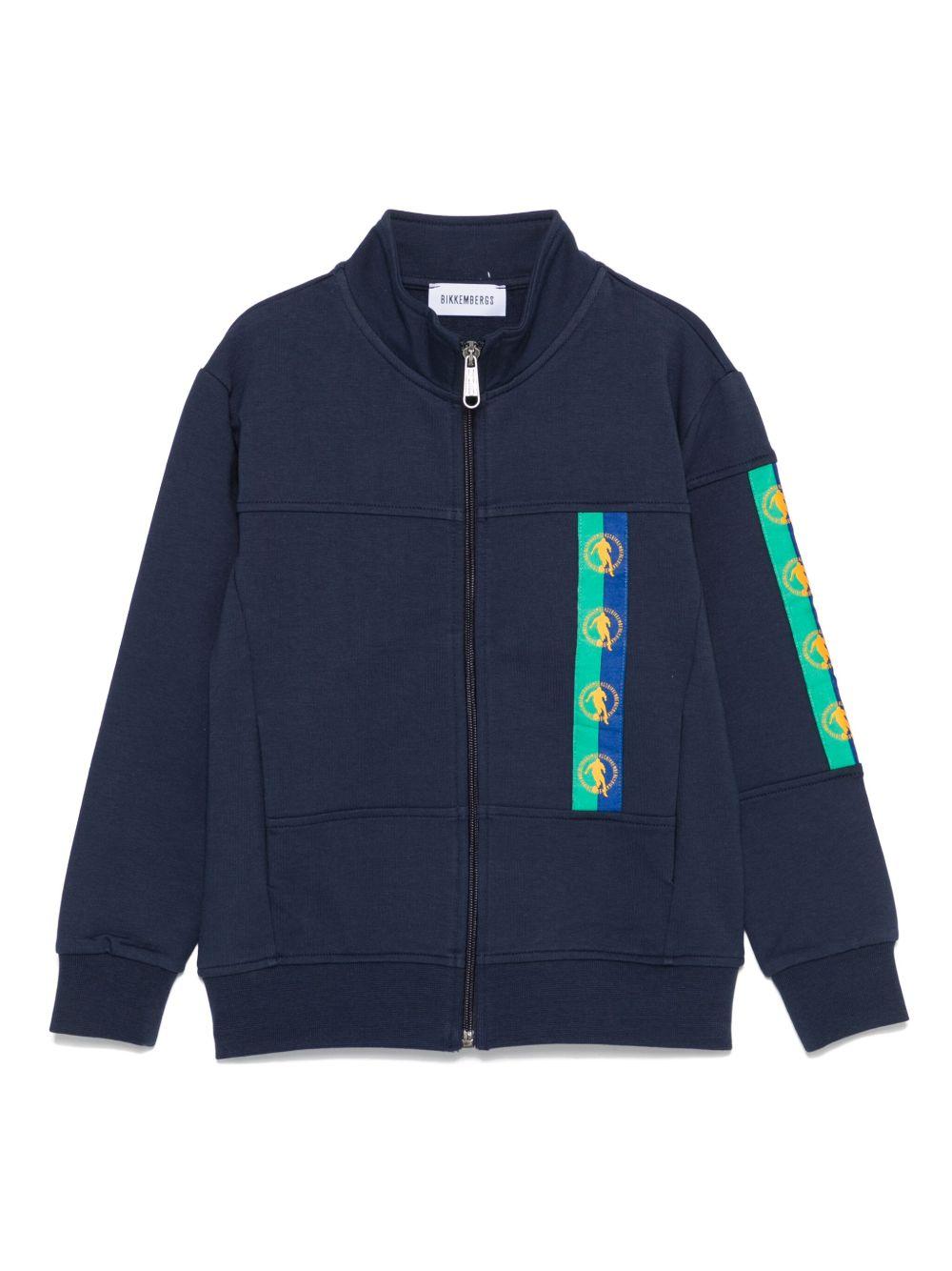felpa blu bambino