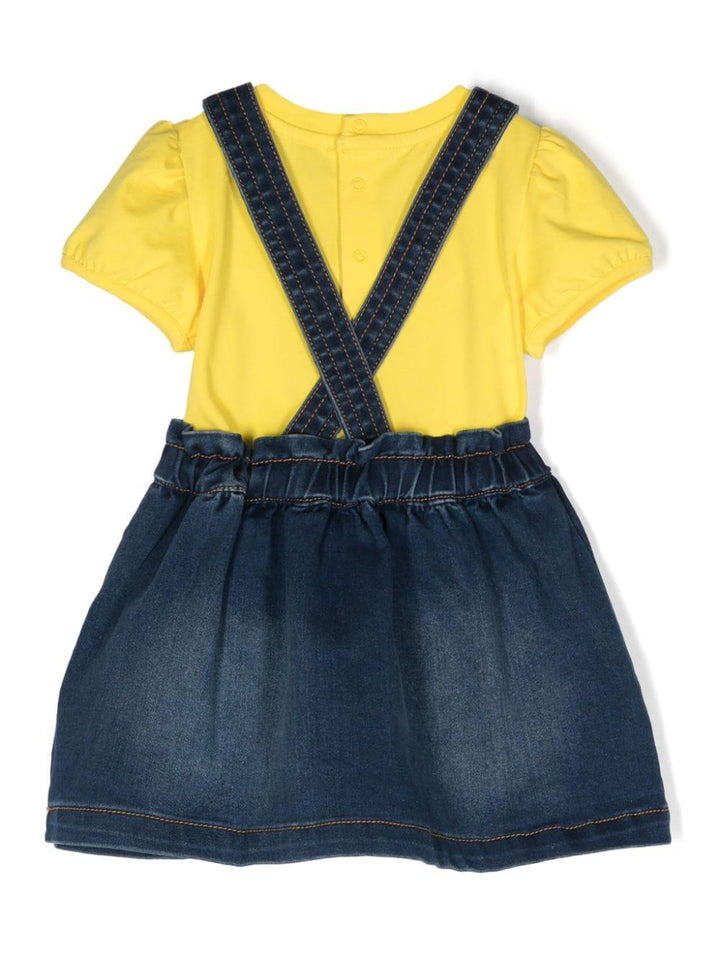 abito denim moschino MDK02QLXE43 50162 MOSCHINO KIDS 