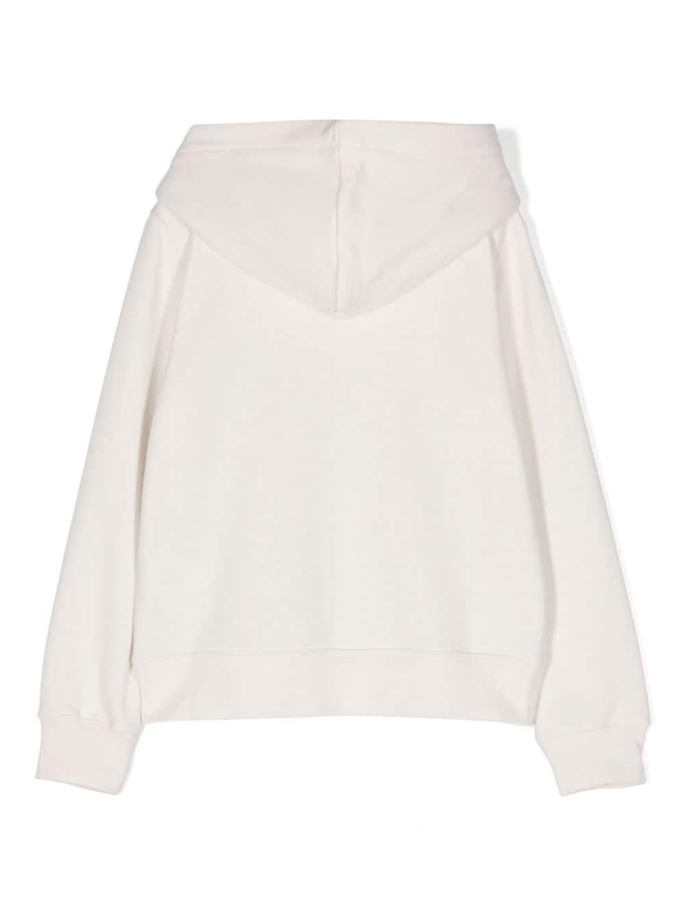 Felpa bianco sporco bambina