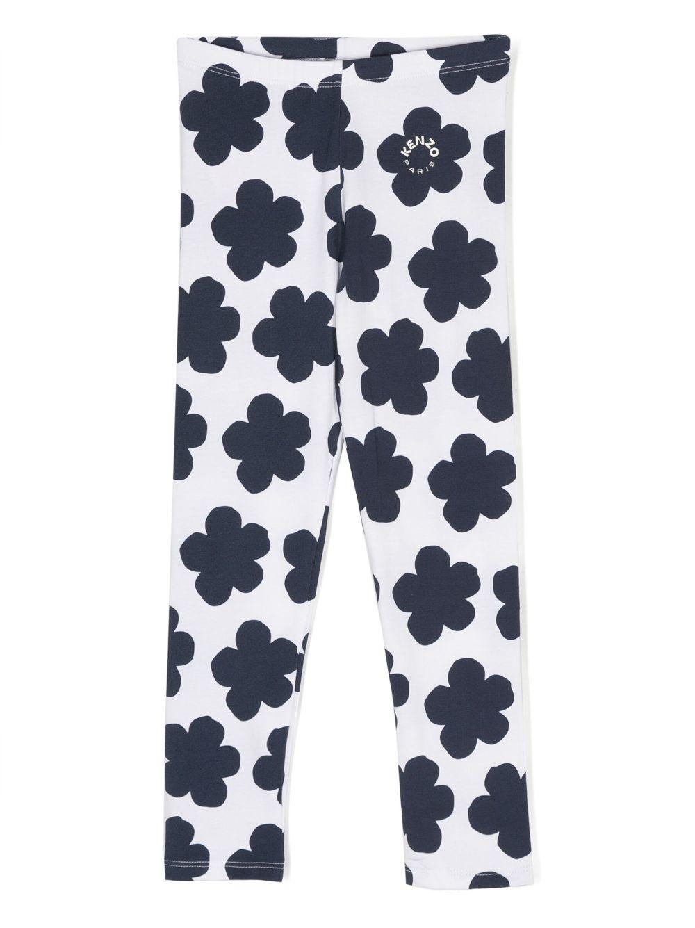 Leggins blu/bianco bambina K14269 12P KENZO KIDS 