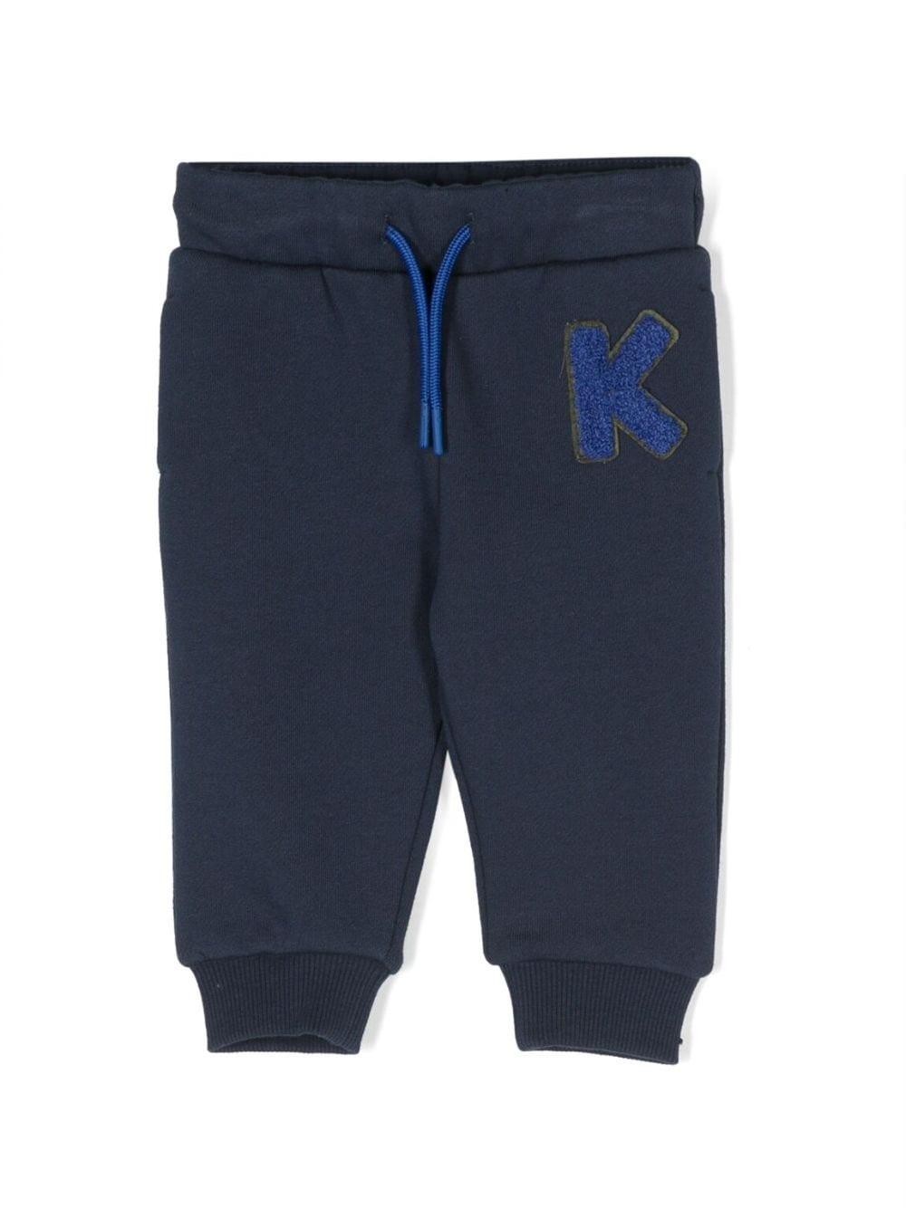 Pantaloni blu neonato K04238 84A KENZO KIDS 