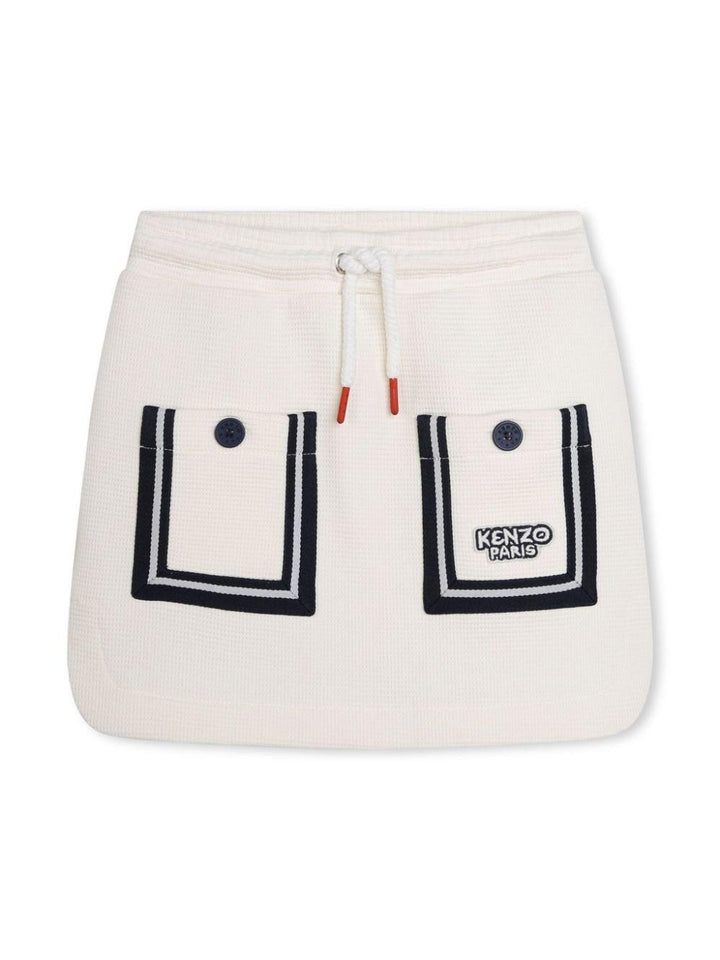 gonna bianca bambina K60191 121 KENZO KIDS 