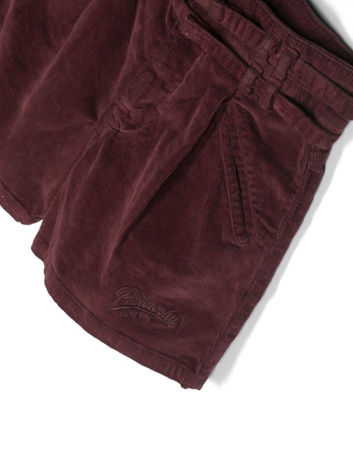 Shorts bordeaux bambina