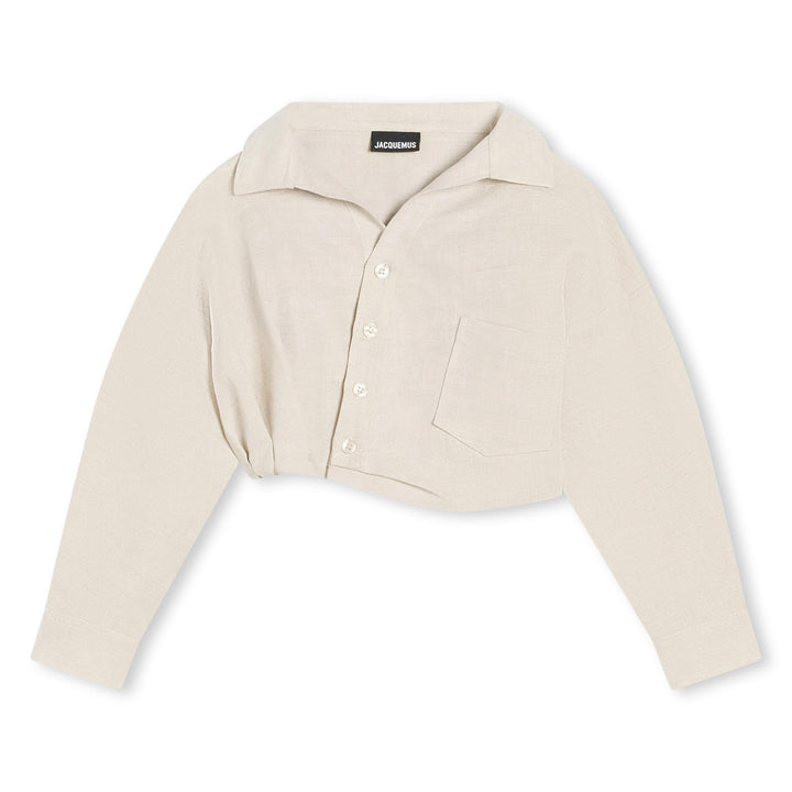 Camicia beige bambina