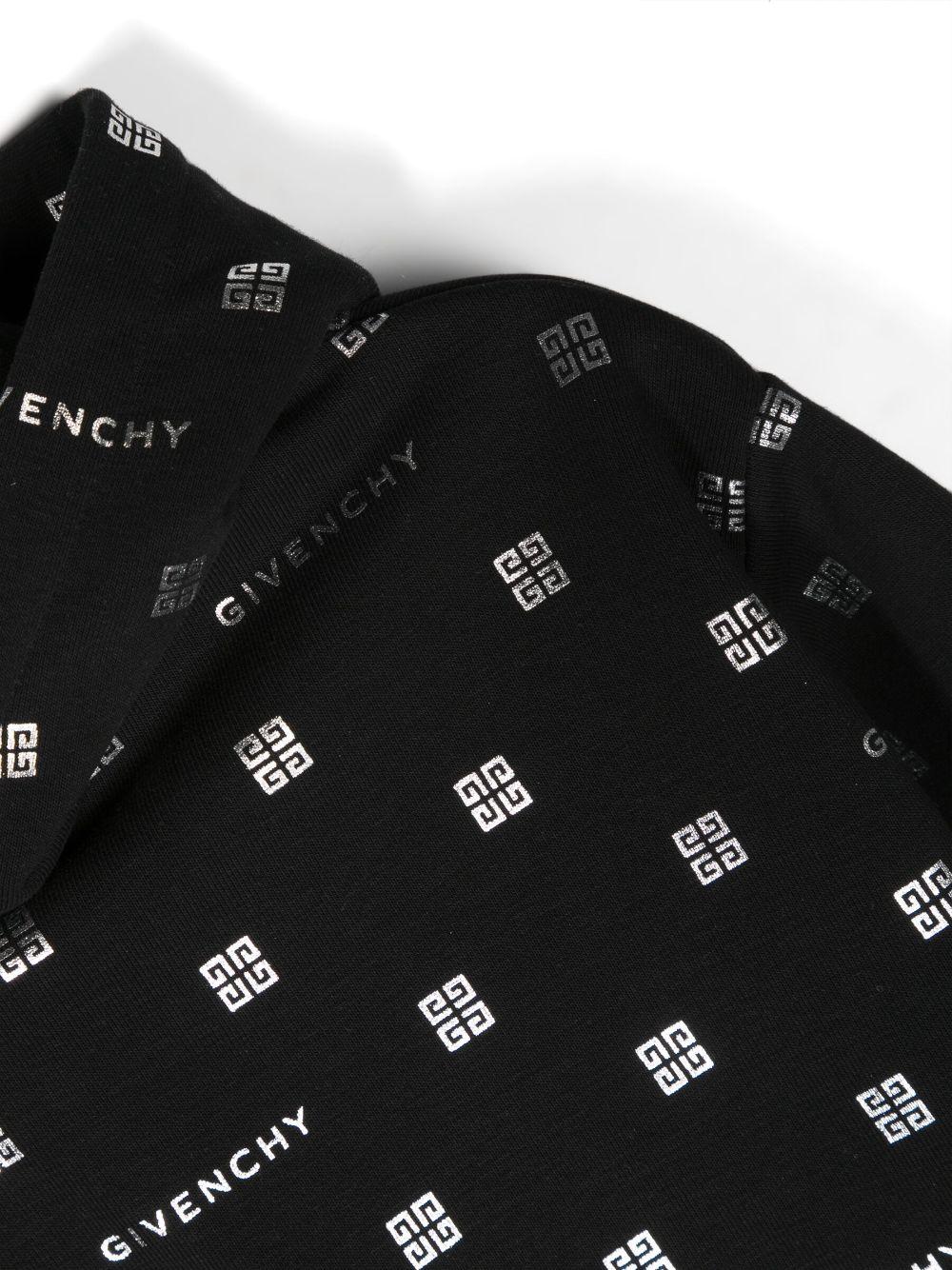 Felpa nera bambina con stampa bianca H15350 09B Givenchy Kids 