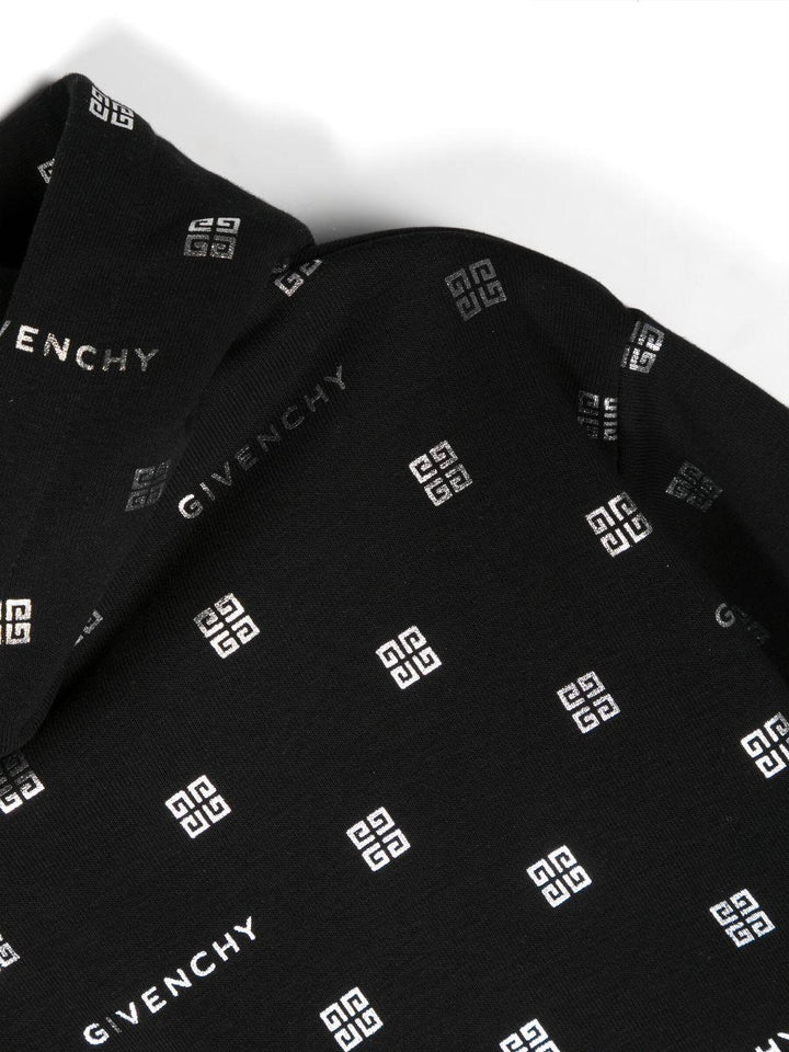 Felpa nera bambina con stampa bianca H15350 09B Givenchy Kids 