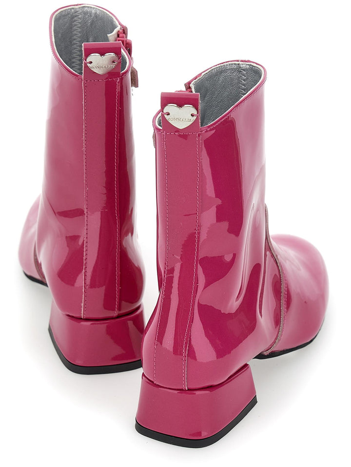 Stivaletti fucsia lunghi bambina