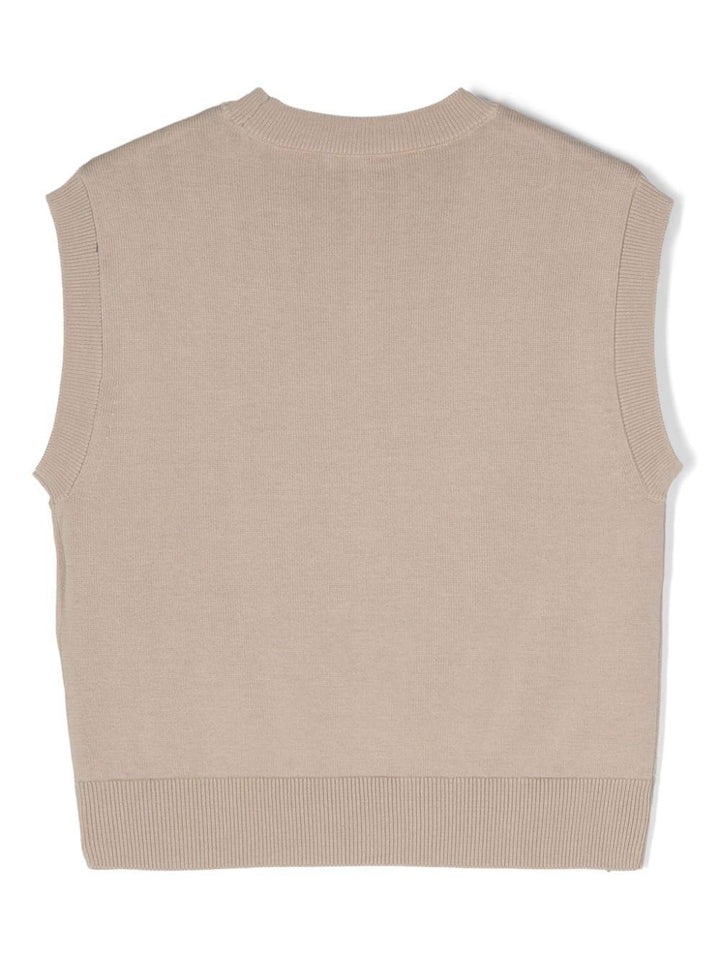 Gilet beige bambino