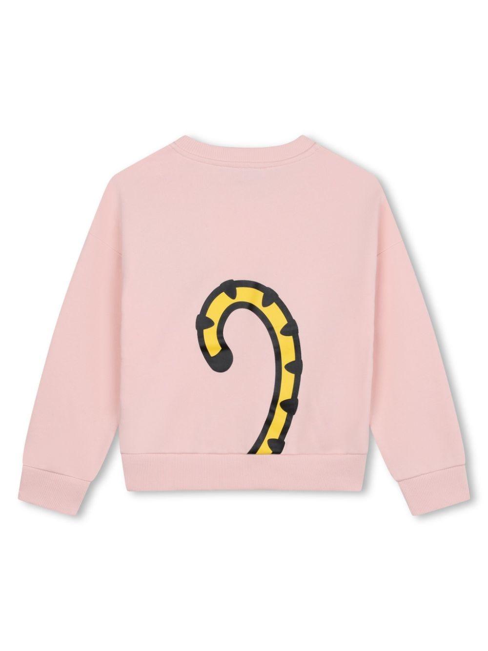 felpa rosa bambina K60344 46T KENZO KIDS 