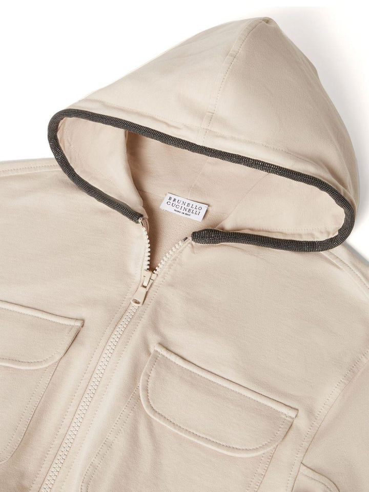 Felpa beige bambina