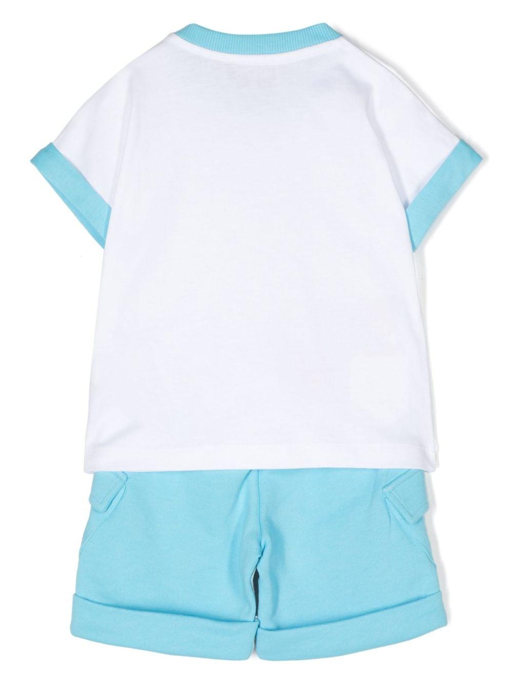 Set blu/bianco neonato