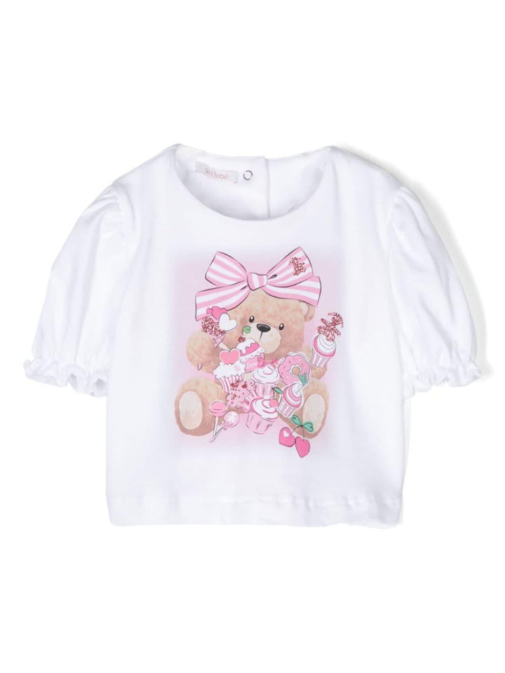 T-shirt bianca neonata