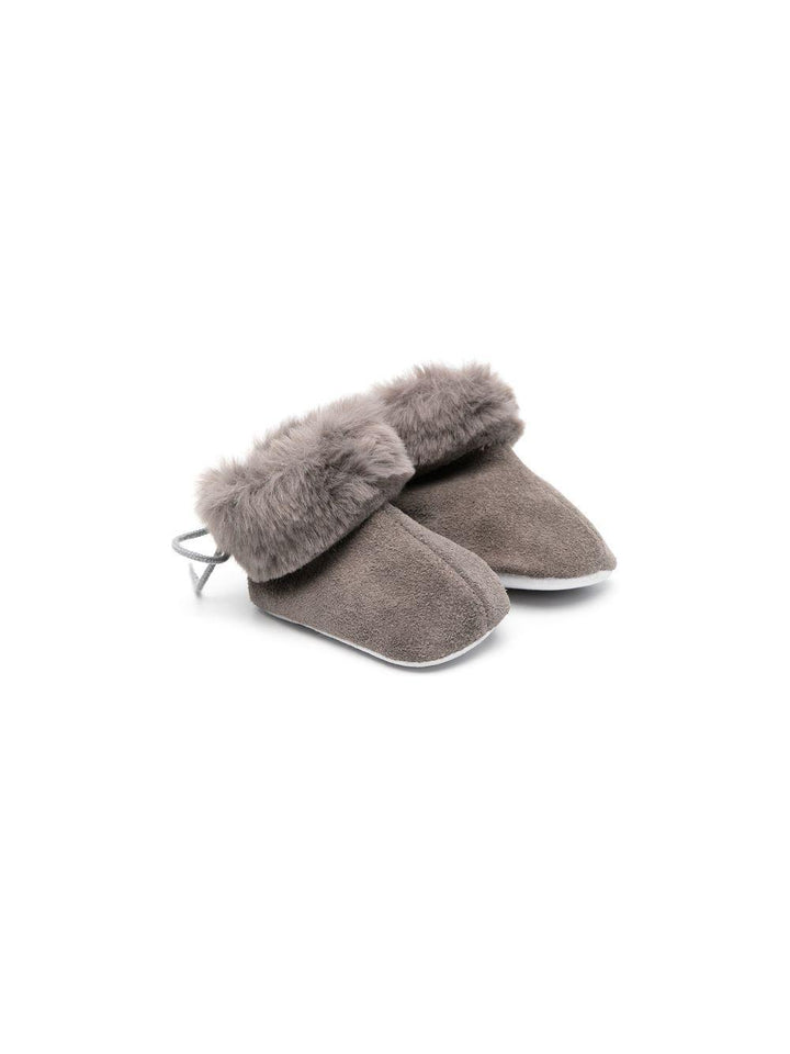 Scarpe pre-walker con finiture in shearling