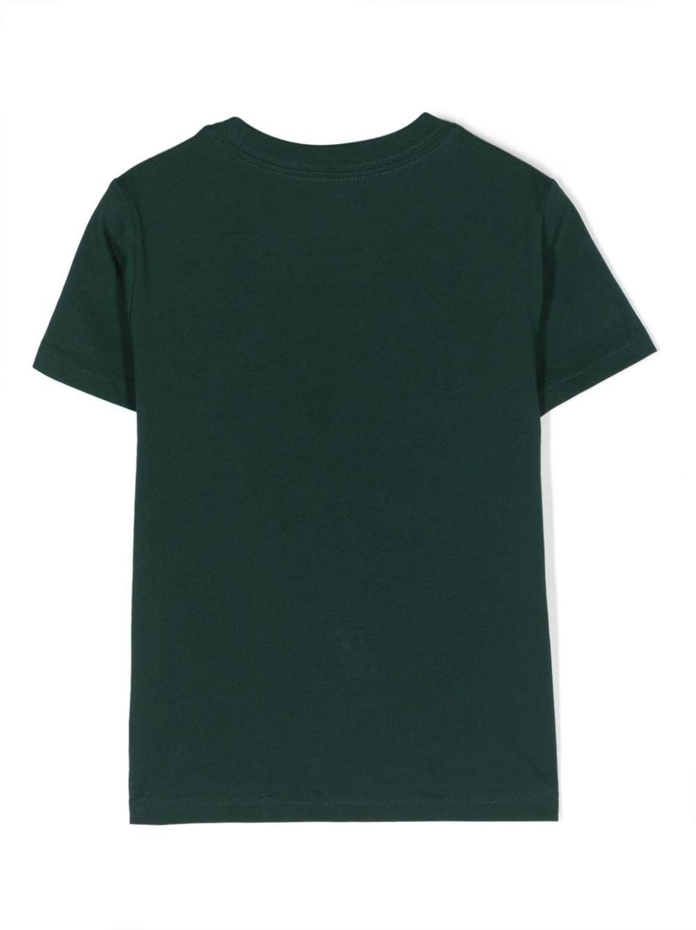 T-shirt verde bambino con stampa 322853828 022 RALPH LAUREN KIDS 