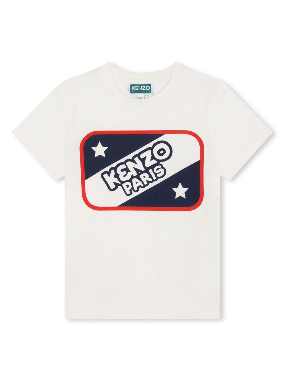 t-shirt bianca bambino K60347 121 KENZO KIDS 