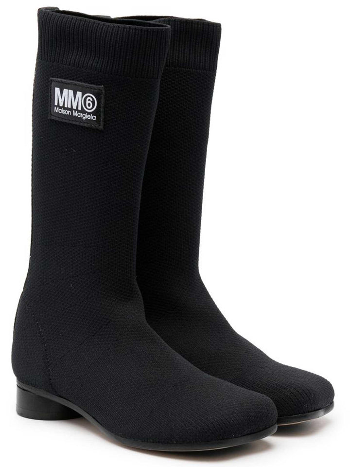 Stivali neri bambina 75010 VAR01 MM6 KIDS 