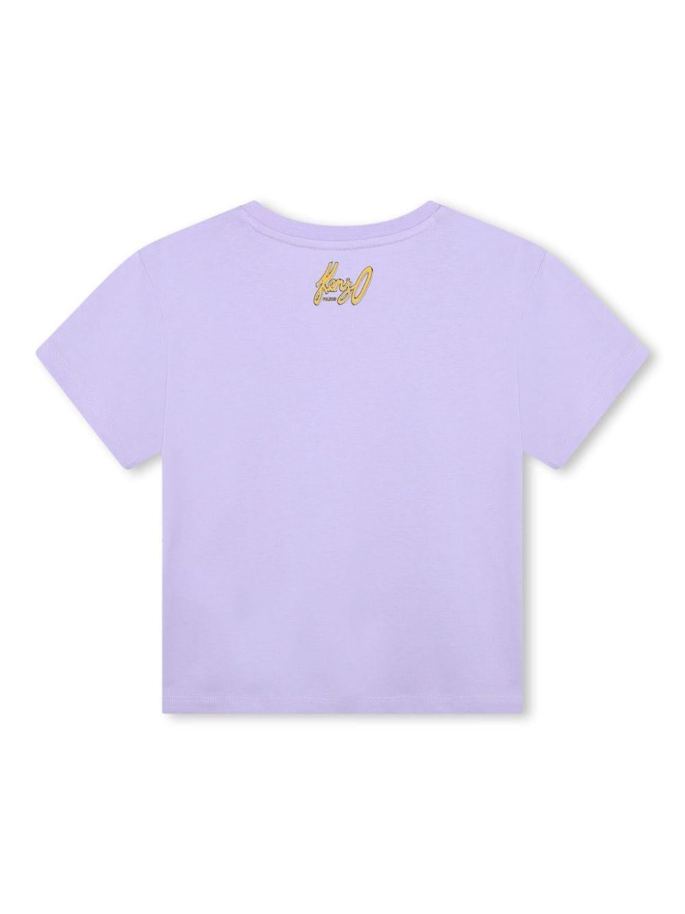 T-shirt lilla bambina
