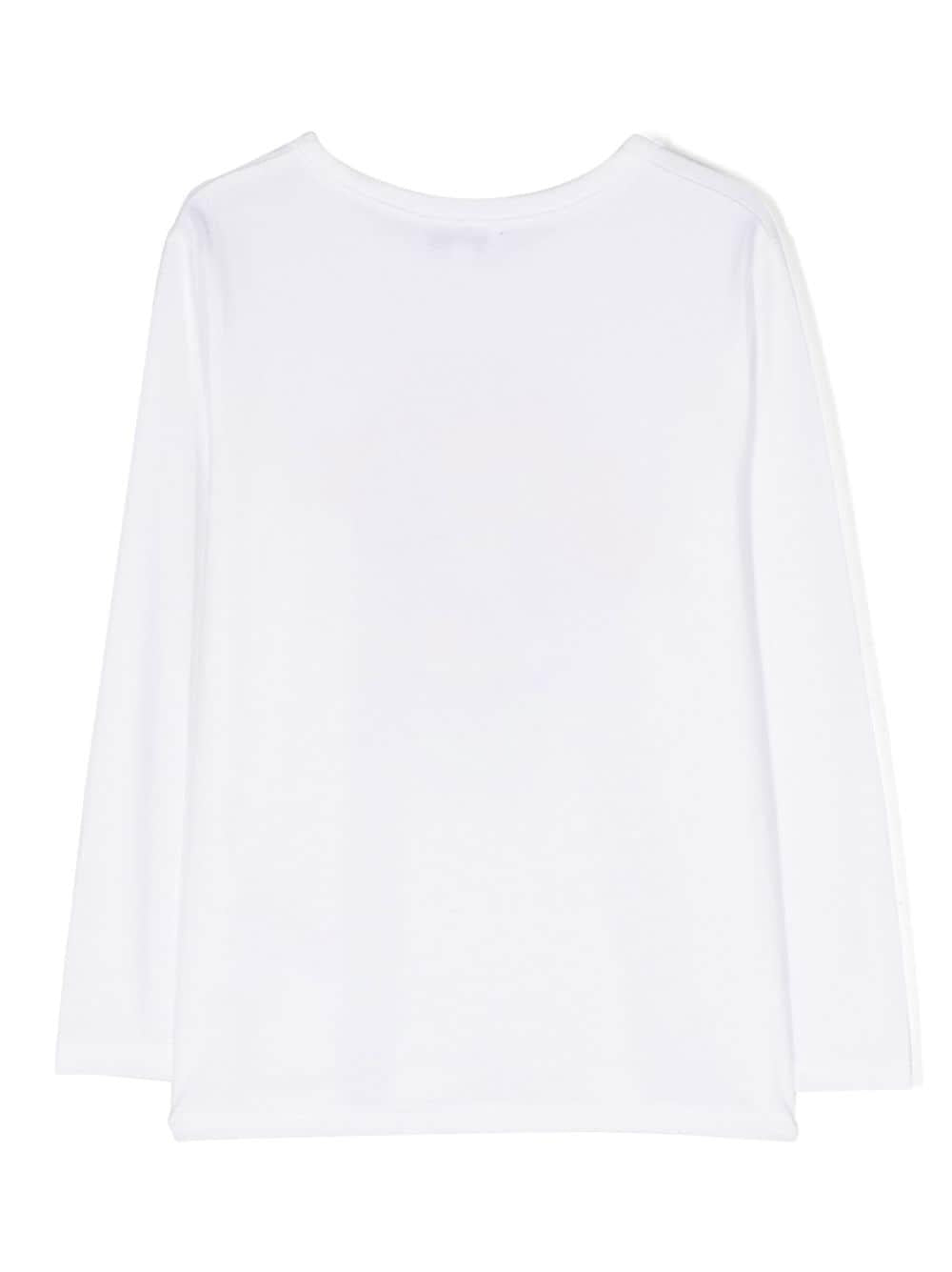 T-shirt bianca bambina con stampa frontale W15675 10P Marc Jacobs Kids 
