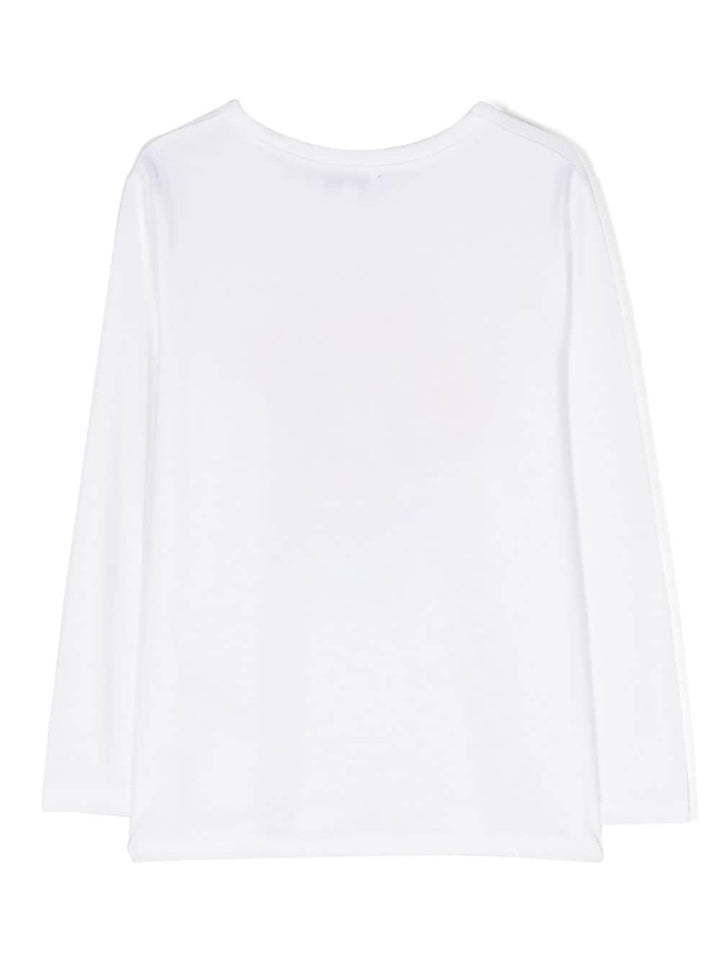 T-shirt bianca bambina con stampa frontale W15675 10P Marc Jacobs Kids 