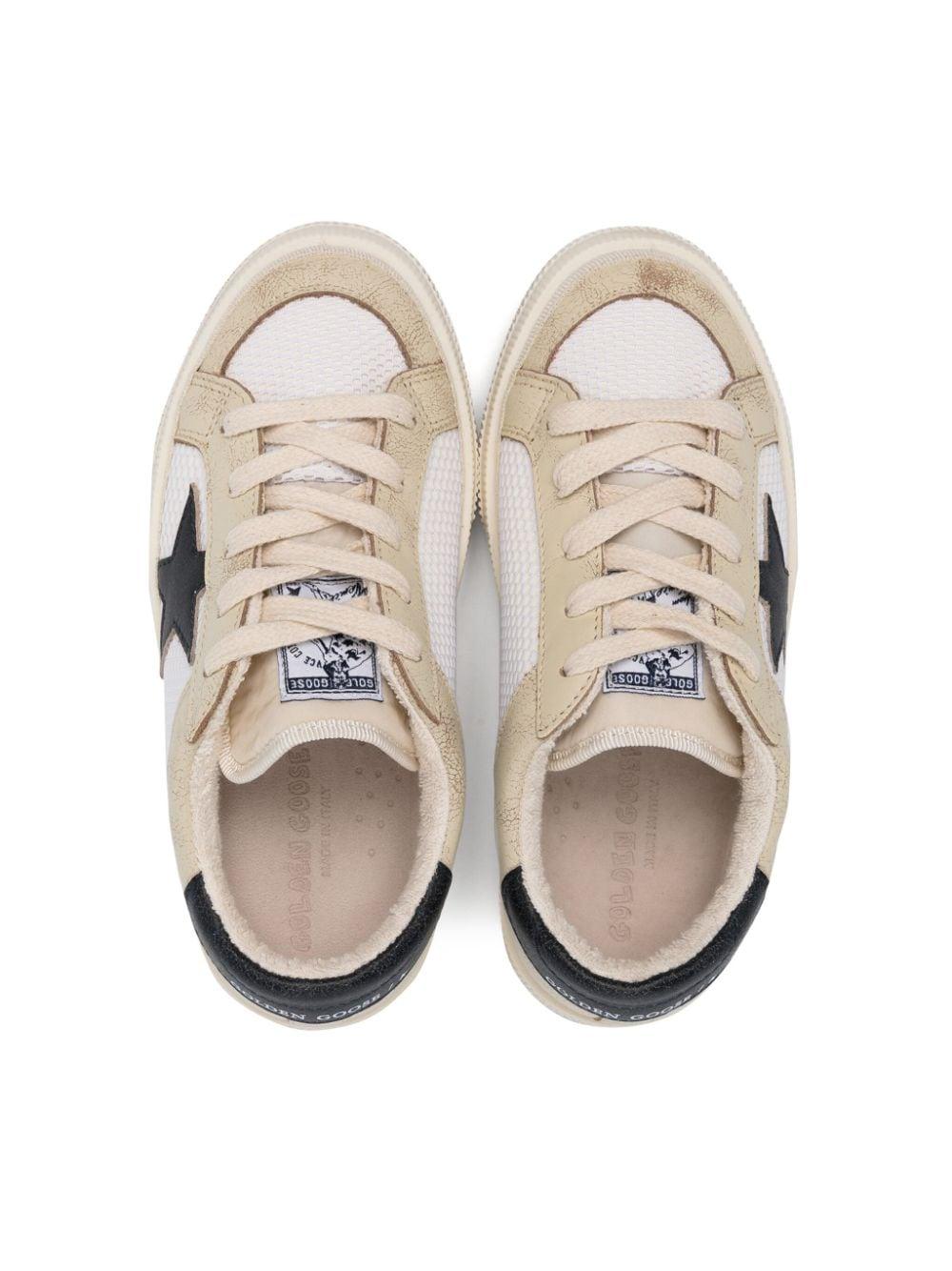 Sneakers bambino beige/blu
