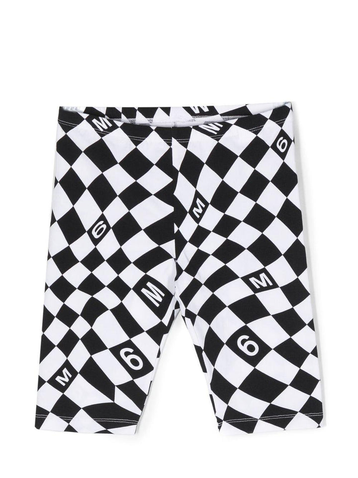 Shorts bianco/neri unisex M60349MM00E M6C01 MM6 KIDS 
