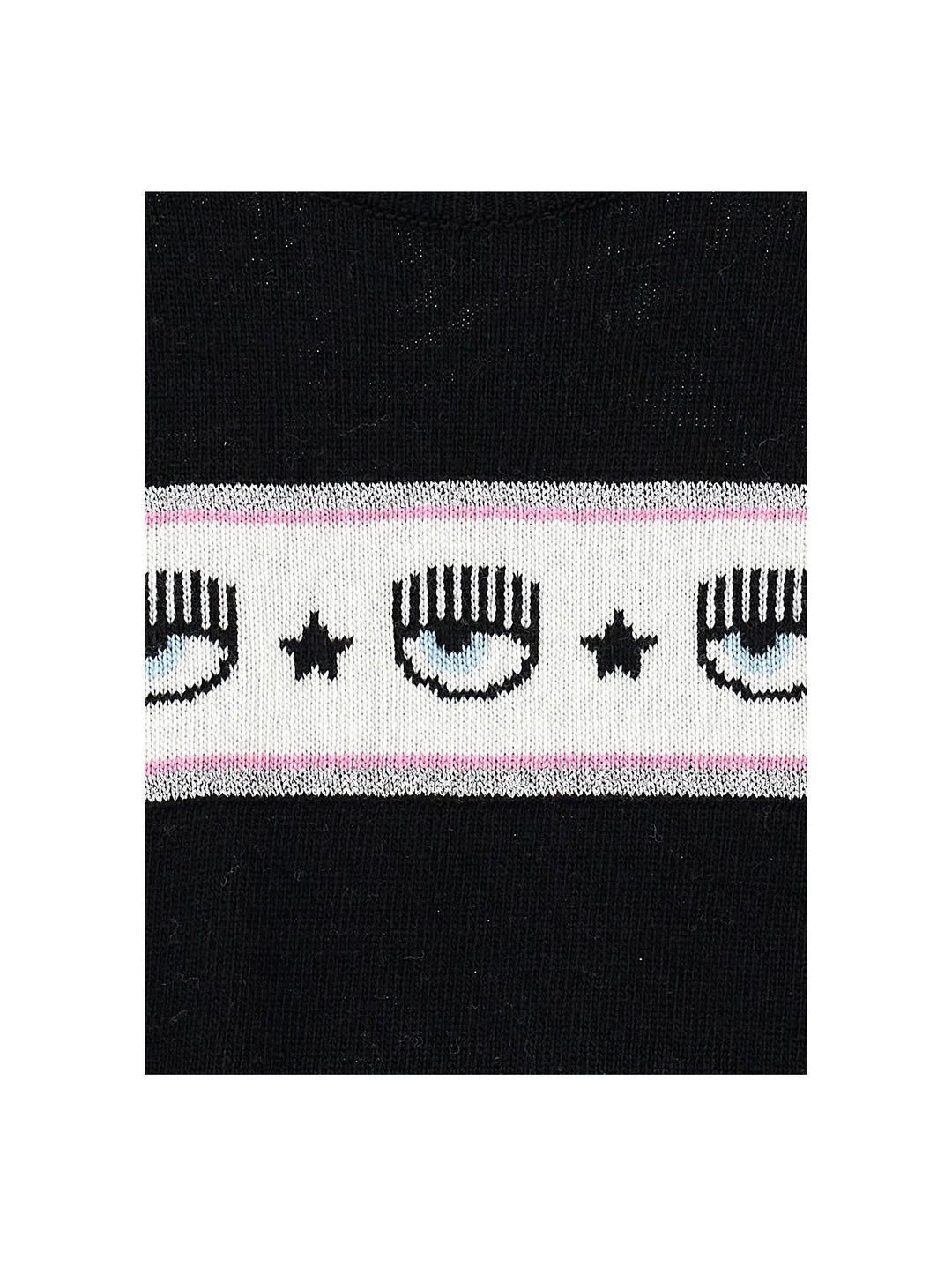 Maglia nera smanicata con stampa logata