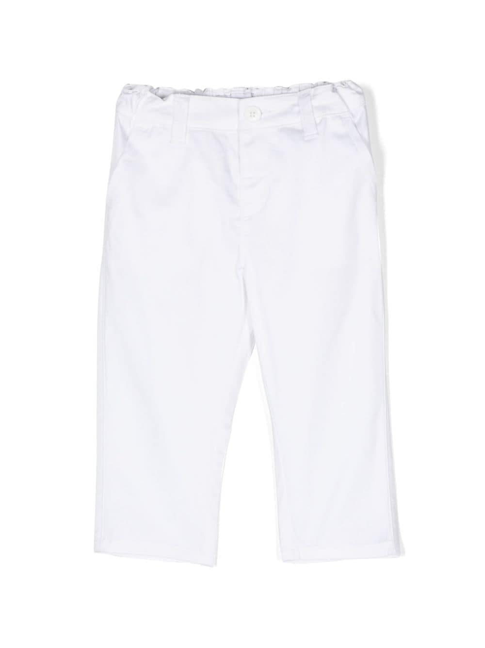 Pantaloni bianchi neonato