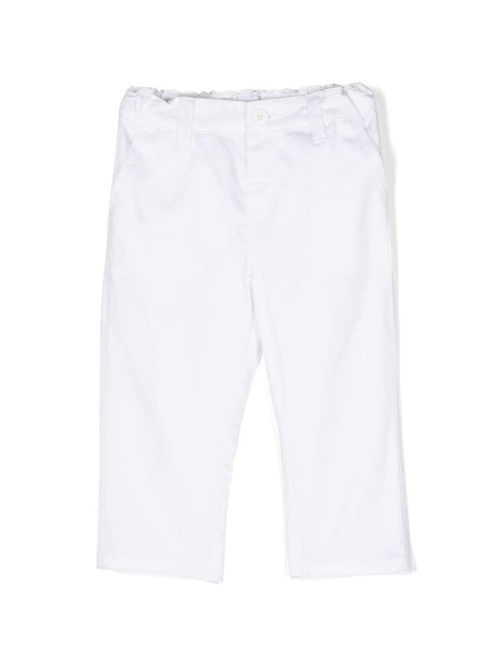 Pantaloni bianchi neonato