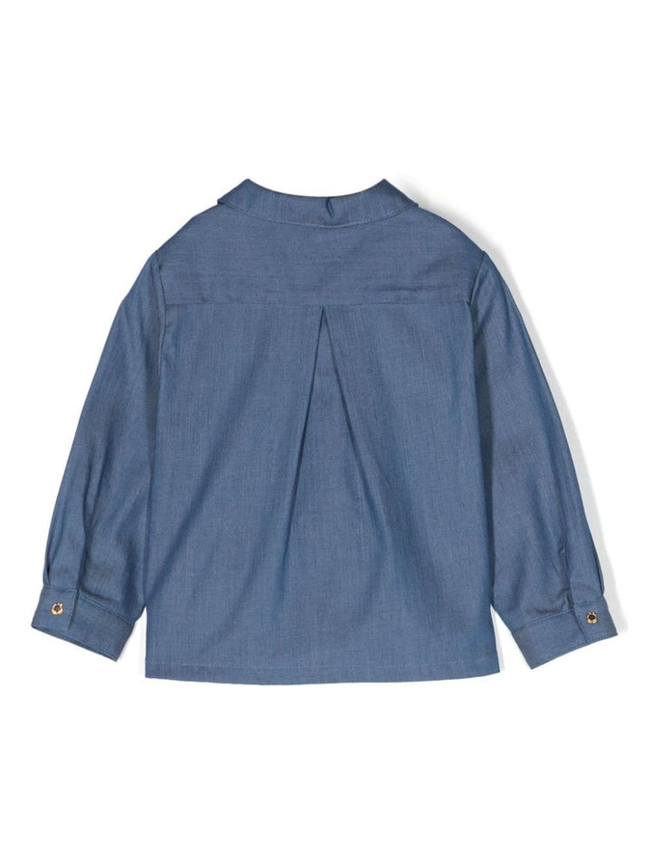 Camicia denim blu neonato