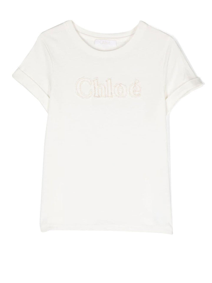 T-shirt bianca bambina
