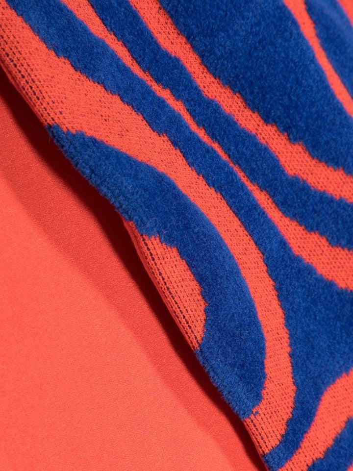 Sciarpa blu/arancio bambina
