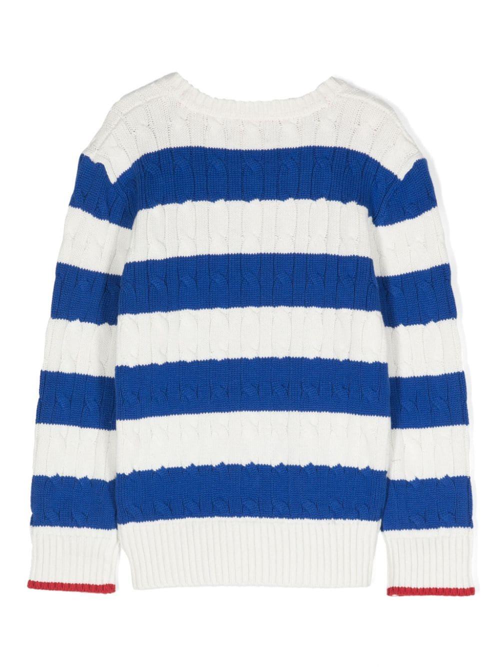 Maglione bianco/blu bambino 322926236 001 RALPH LAUREN KIDS 