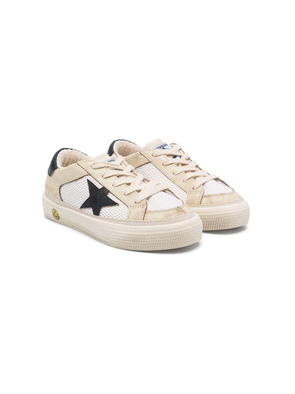 Sneakers bambino beige/blu
