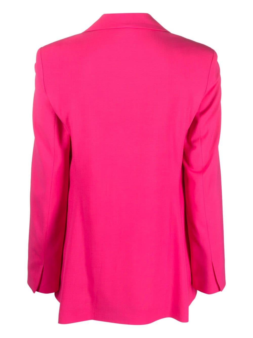 Blazer monopetto fucsia donna