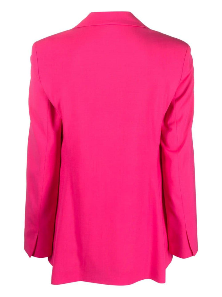 Blazer monopetto fucsia donna